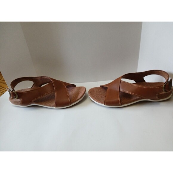 Eastland Coastal Backstrap Slide Sandal Womens 10M Brown Strappy Side Buckle - Picture 7 of 16